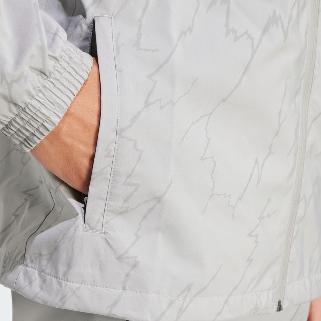 Adidas Ветровка с принтом Originals Montreal, мужские куртки, чисто-серые IS2811