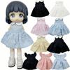Fashion Doll Dot Dresses Accessories Tops Clothes Skirt  for 1/11 OB11 Dolls/for 1/12 BJD