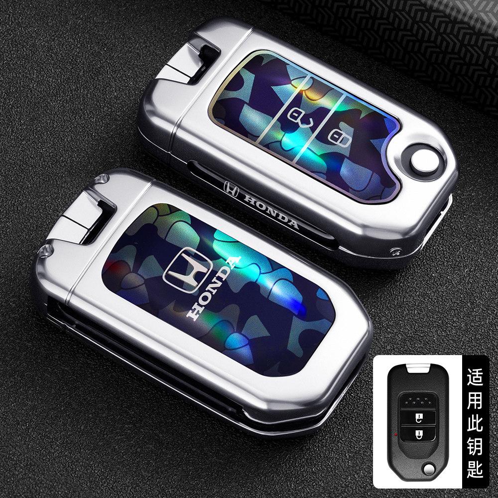Suitable for Honda folding key case XRV Binzhi CRV Fit Accord Civic 9-and-a-half Jade 2-key shell buckle XE2