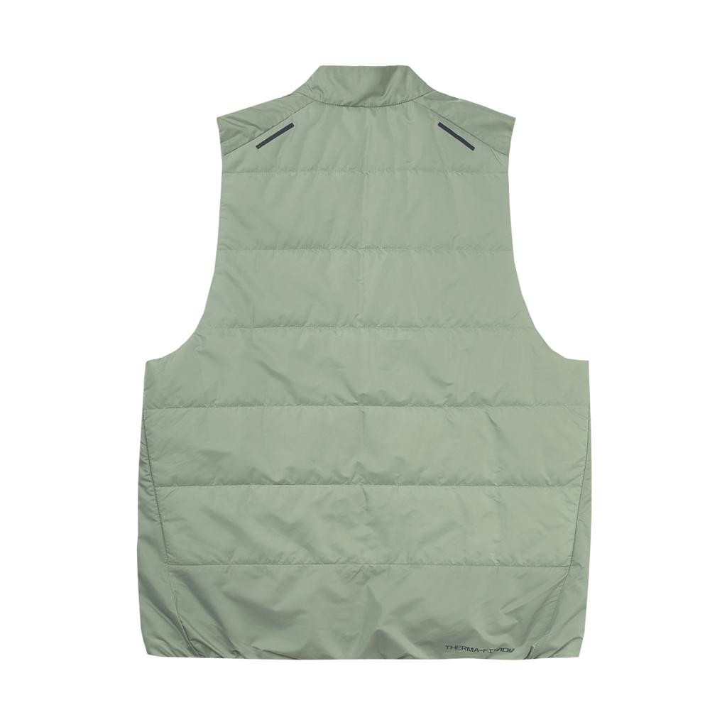 Nike Therma Fit Adv Rippel Down Running Лучший однотонный модный удобный мягкий пуховый жилет для мужчин светло-зеленый FB7543-370