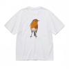 Women's Breathable Classic T-Shirt Abstract Avian with Slender Beak Design Tee