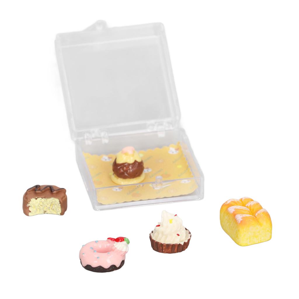 1:12 Dollhouse Miniature Desserts Set High Simulation Small Portable Dollhouse Miniature Food for
