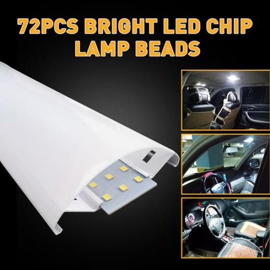 Car Panel Interior Lights Lamp Dome 72 SMD COB LED T10 4W 12V/24V White Light US