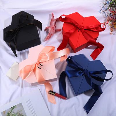 Подарочная коробка Привлекательный DIY Яркий Цвет Романтический Чехол Для Хранения Закусок В Форме Сердца
