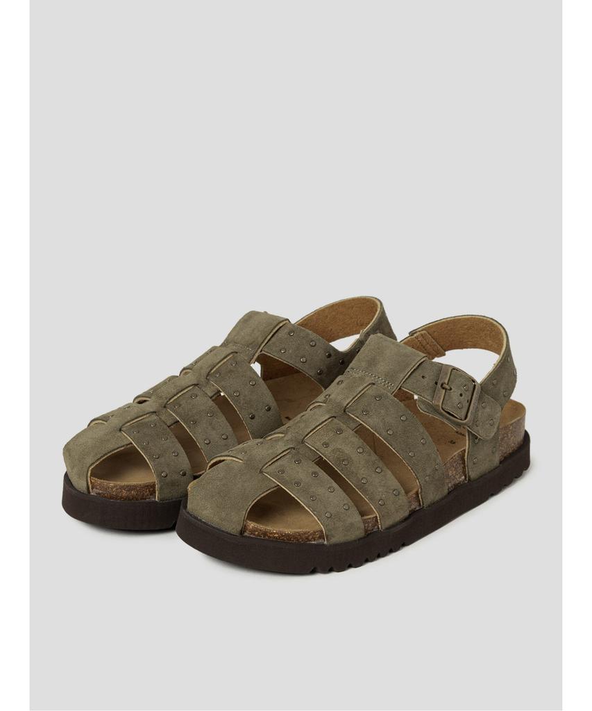 Scholl (Women) Fisherman Cork Sandals Khaki (Hh64K2C62H)