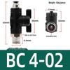 Pneumatic Hand Valve Set with Quick-Plug Connectors BUC 4/6/8/10mm