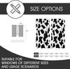 Cow Print Window Curtain Black White Western Country Farmhouse Kids Nursery Teen Girl Rustic Abstract Cute Animal Curtains Set