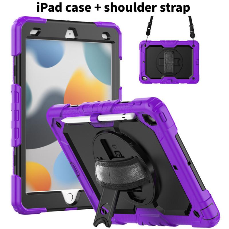 For Ipad Air 11 Shockproof Silicone Case With Adjustable Pc Stand For Heavyduty Protection