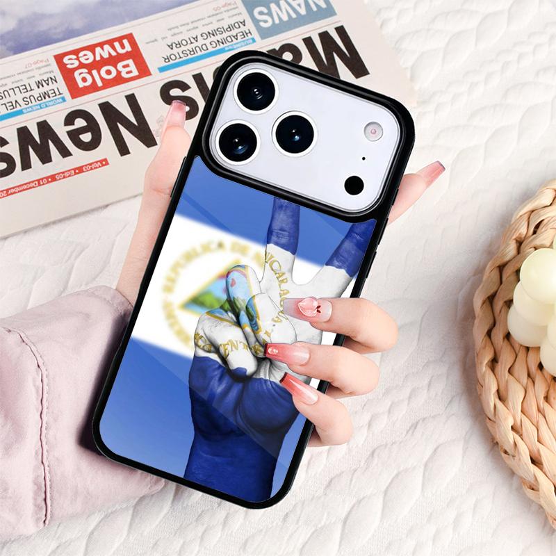 Nicaragua Flag Phone Case For IPhone 17 16e 15 14 13 12 11 Pro Max Air Mini Soft Protective Cover