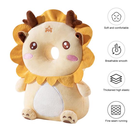 1 шт. Детская подушка против падения, подушка для поддержки головы и спины ребенка при ходьбе и наклонах, подушка для защиты от травм, в форме мультяшной пчелы