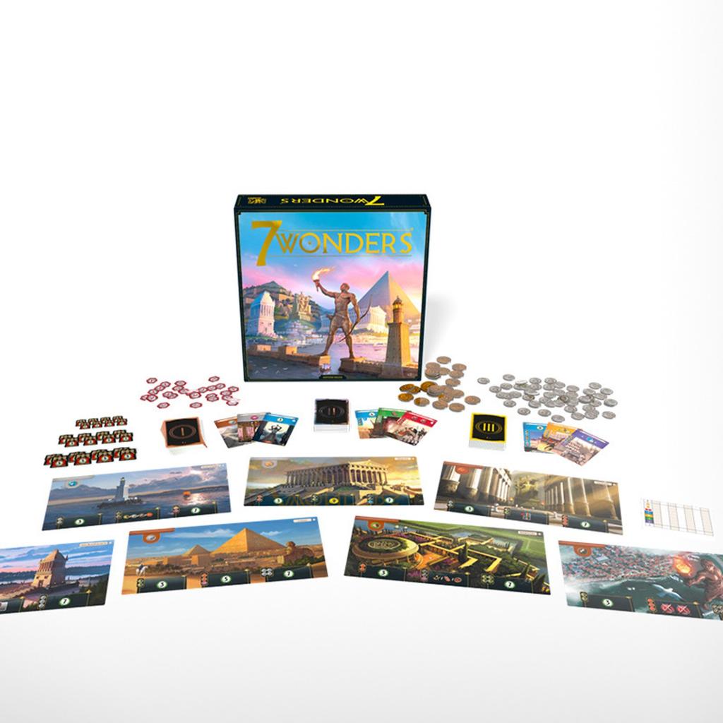 Seven Wonders Board Game (New Edition) Family, Civilization And Adult Strategy Board Game | 3 To 7 Players