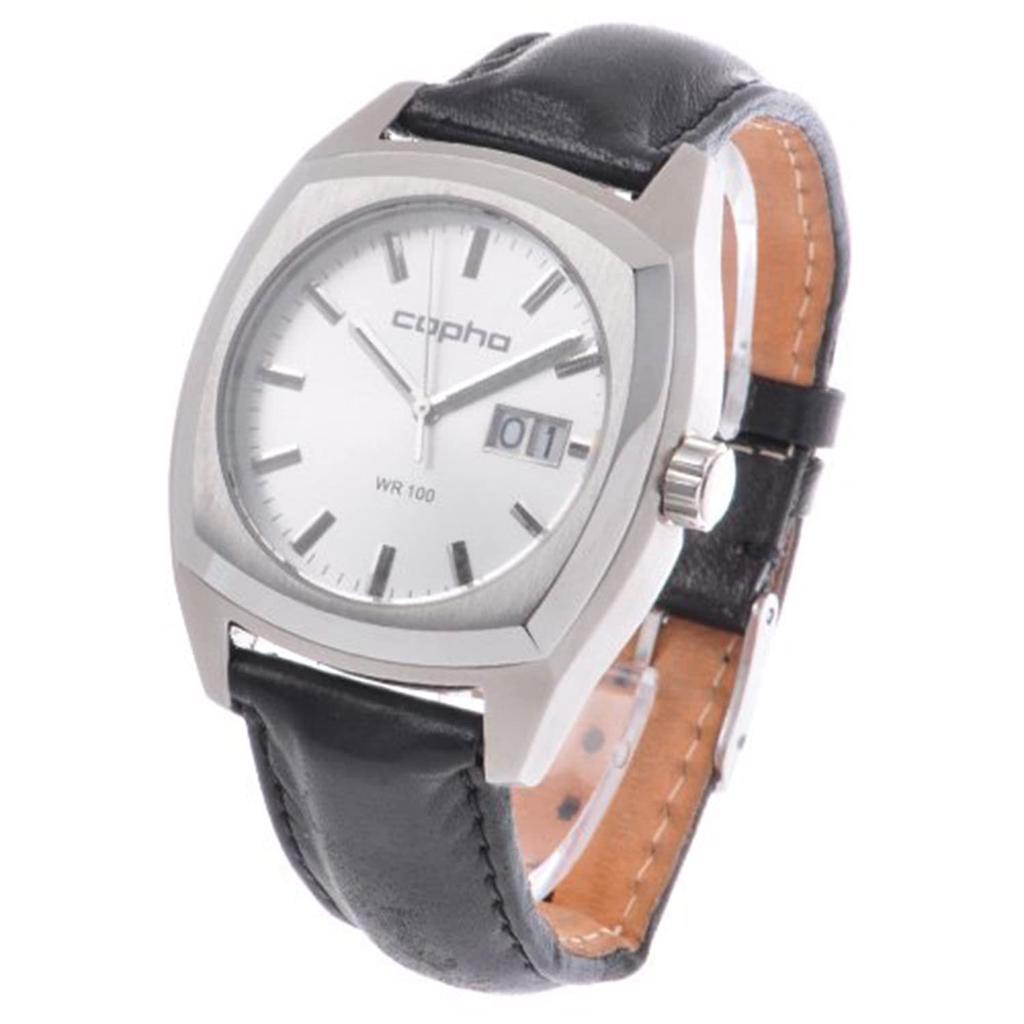 Часы Japan Limited Model XL ClassicSilver Black [Kopha] Мужские циферблат серебристый/ремень