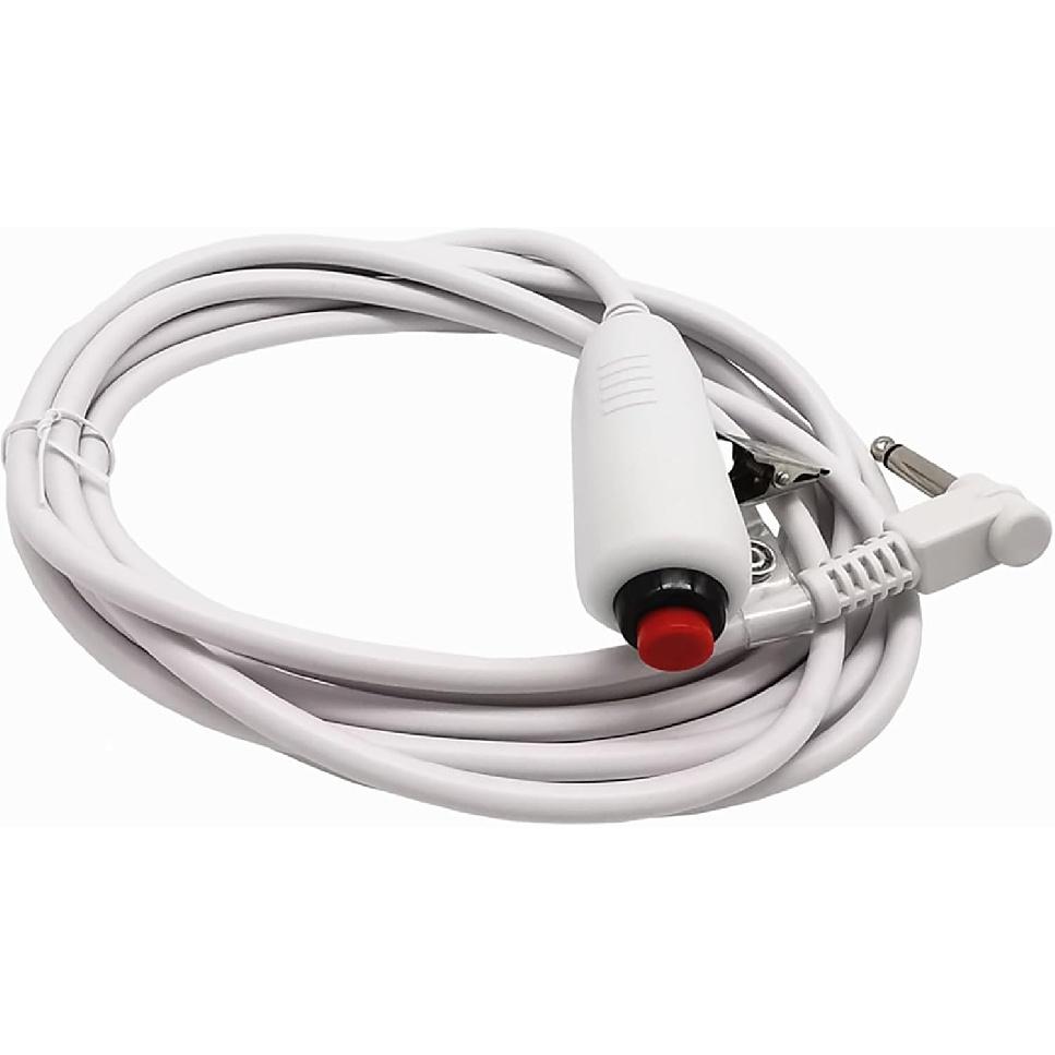 Кнопочный шнур, кабель для поста медсестры, шнур вызова медсестры 6,35 мм, телефонный кабель с разъемом 1/4 дюйма и зажимом для поста медсестры, ПВХ-кабель медсестры