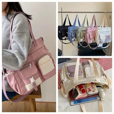 Студенческий школьный рюкзак в стиле Академии, нейлоновая японская сумка через плечо, повседневная сумка кроссбоди, для улицы