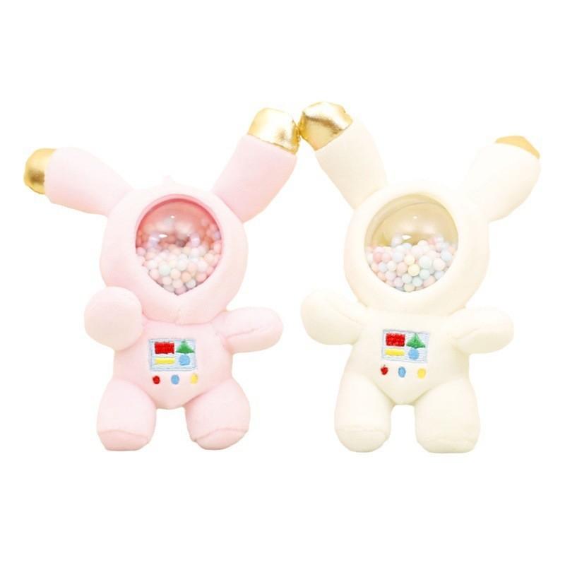 Adorable Astronaut Plush Keychain Cute Space Bunny Doll Creative Bag Charm
