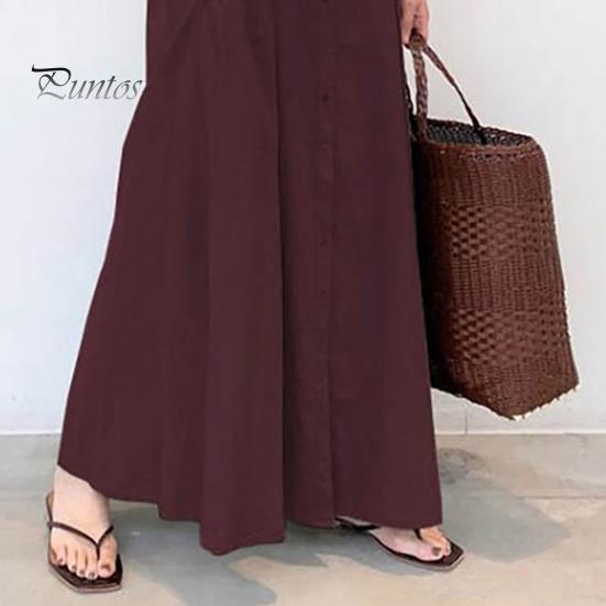 Женское весеннее платье с отложным воротником, свободное однобортное однобортное платье с длинными рукавами и карманами на пуговицах, тип рубашки до щиколотки, осеннее повседневное платье макси