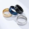 8mm Titanium Steel Wedding Band Blue Color Brushed Matte Finish Comfort Fit Ring Tarnish Proof Anniversary Gift for Him