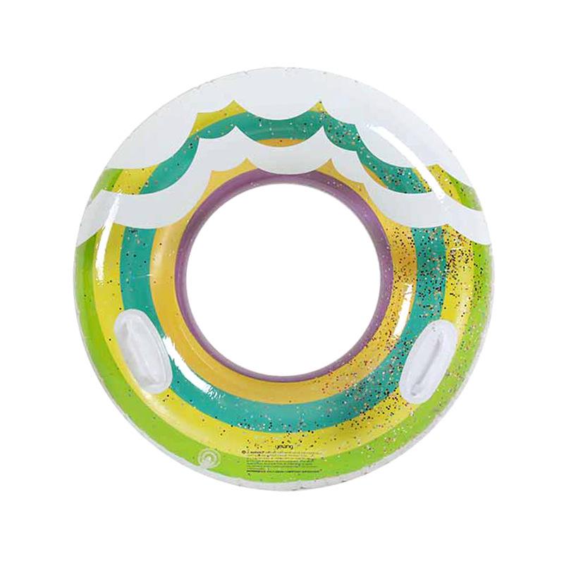 Adult Large Thickened Handle Lifebuoy Inflatable Double Airbag Swimming Ring - New Style