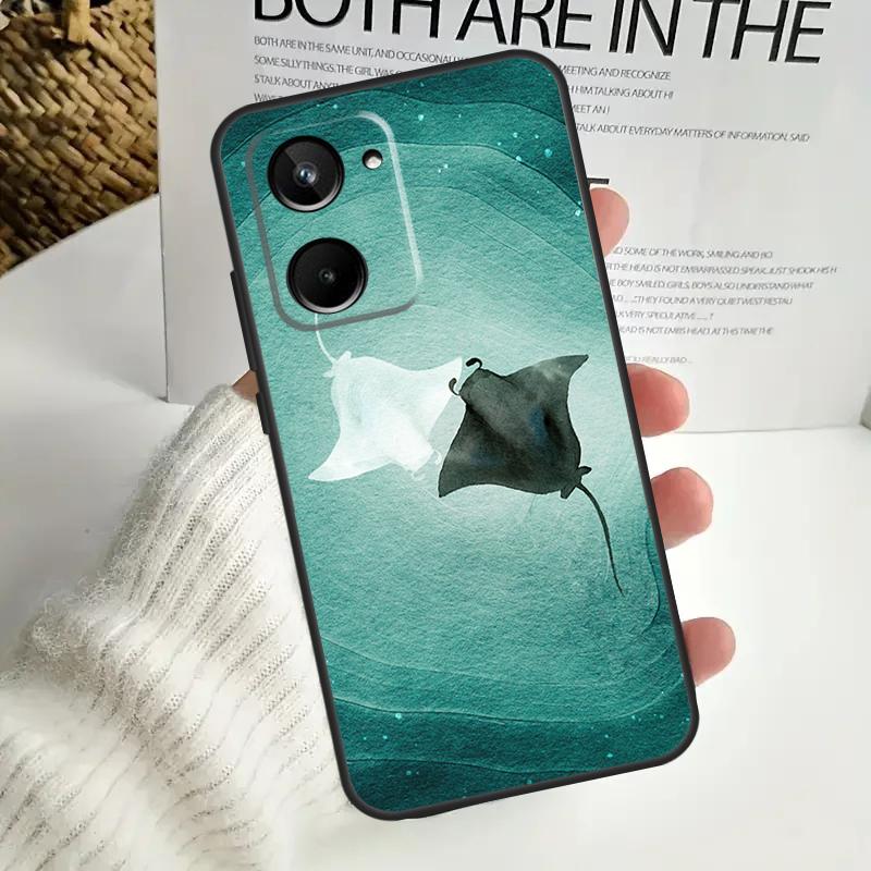 Чехол с изображением животного Manta Ray для Realme C67 C55 C53 C51 C35 C33 C31 C30 C25s C21Y GT Neo 5 GT5 9 10 11 12 Pro Plus