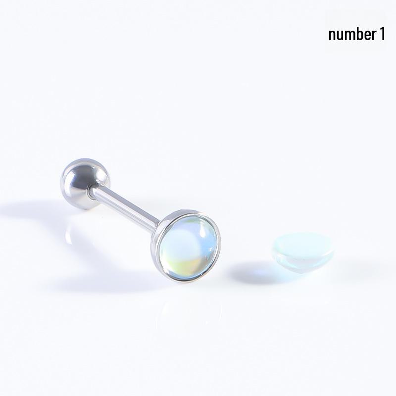 Цветные матовые штанги для языка и ушей - украшение для пирсинга из нержавеющей стали