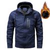 Зимняя куртка Plus Velvet Thicken Hooded Outdoor Cotton Jacket Casual Men's Cotton Jacket