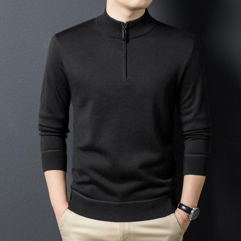 Men's Half-Zip Mock Neck Sweater