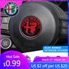 For Alfa Romeo 2026 Hot Sticker 40MM Car Steering Wheel Badge Interior Central Console Knob Decals Accessories For Alfa Romeo Gi