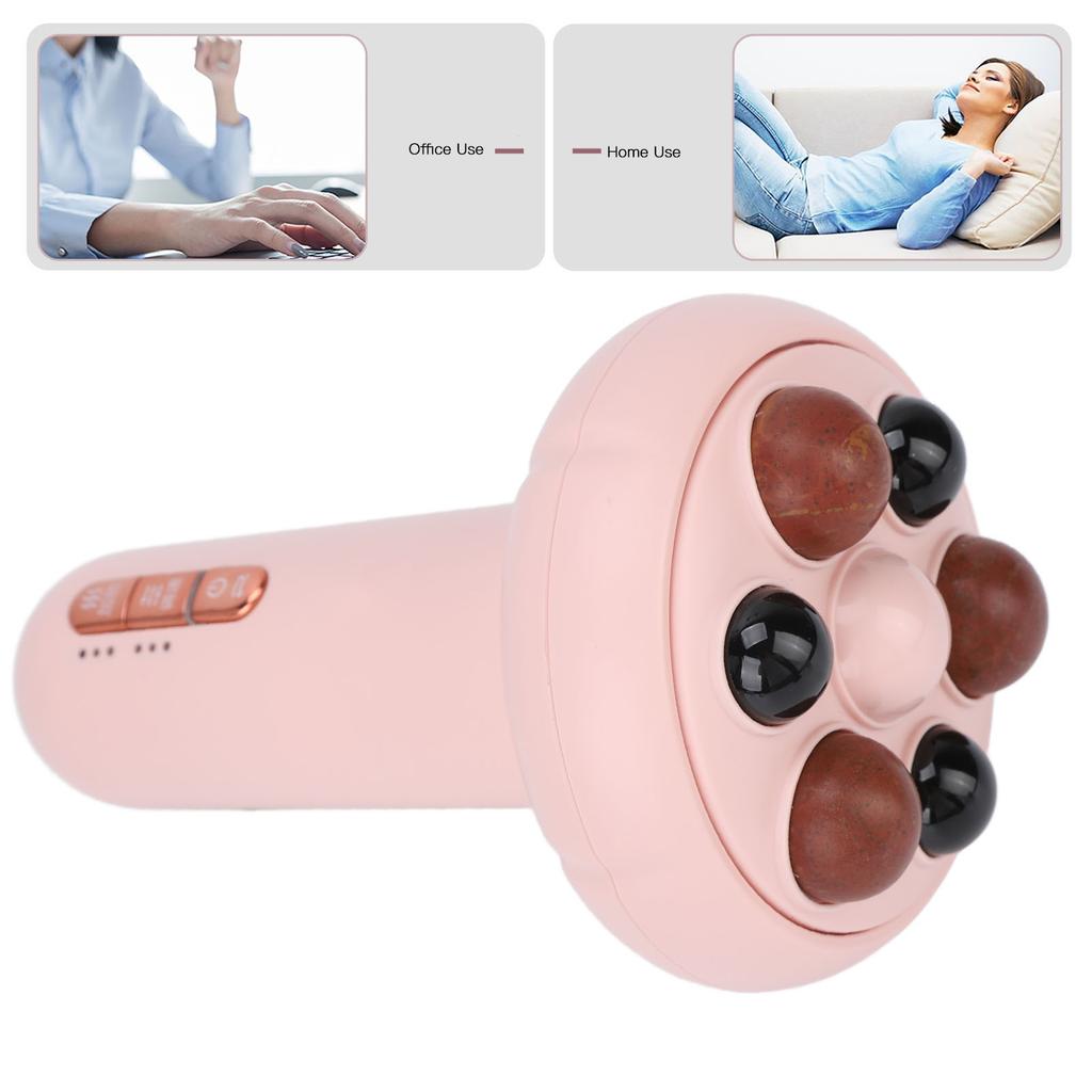Handheld Belly Massager 3 Heating Gears Smart Timing Stone Needle Abdomen Massage Machine