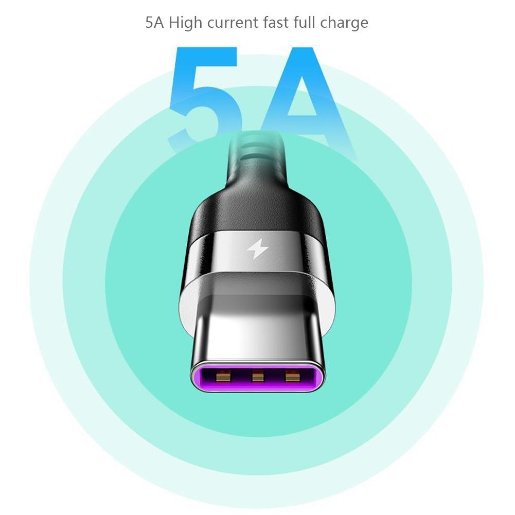 Spring Telescopic 100W 5A Fast Charging Type C Data Cable USB Micro Car Phone Charger for iPhone13 14 Pro Sumsung Xiaomi POCO