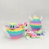 3D Printed Dragon Collectible Mini Egg with Articulated Dragon Inside Colorful Animal Miniature Fidget Toy Desktop Figurine for Home Office Decor