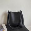 Women's Bags, Foreign Style, Retro Fashion and Versatile Woven Underarm Mother Bucket Bags