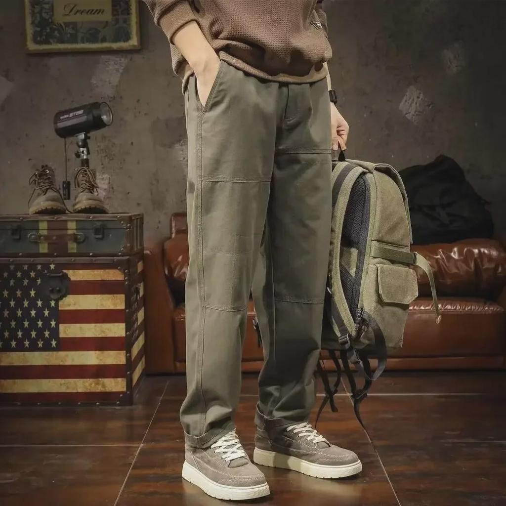 Мужские спортивные брюки 2024 года в стиле ретро High-Street Wide Leg