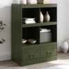 VidaXL Olive Green Buffet 67x39x95 Cm Steel, Cabinet, Storage Cabinet, Tall Buffet, Side Cabinet, Tall Cabinet, 841803