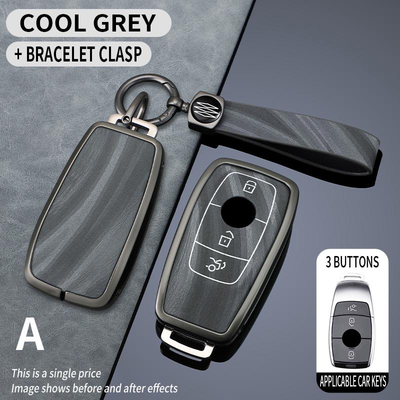 Interior Mouldings Zinc Alloy Car Remote Key Case Cover Shell For Mercedes Benz A C E S G Class GLC CLE CLA GLB GLS W177 W205 W2