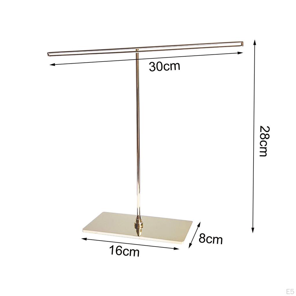 Держатель для браслета и ожерелья, подставка для ювелирных изделий, многоцелевая металлическая планка в форме буквы Т