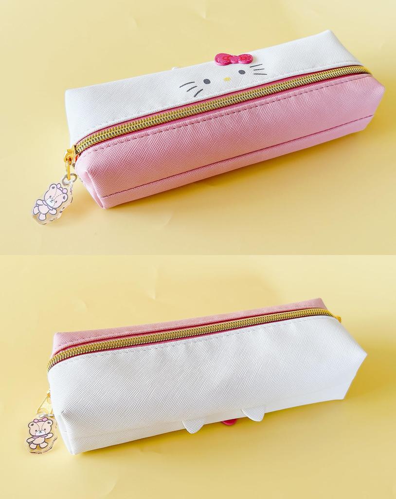 Персонаж Mimipyoko 2-комнатный пенал, чехол для аксессуаров, пенал 122207 Hello Kitty