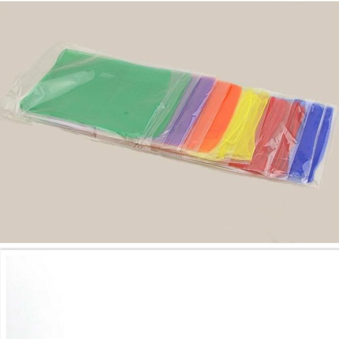 12pcs/bag 6 Color Kindergarten Square Silk Performances Dance Chiffon Scarf Solid Scarf Kids Scarf