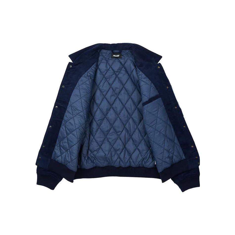 Palace Double Dragon Tour Jacket With Eagle Pattern And Embroidered Logos Unisex Outerwear Navy P23JK176