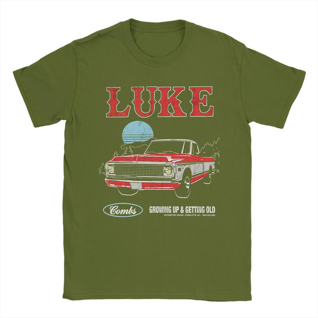 Oversized TShirt Luke Combs My Kinda Saturday Night Tour Cotton TShirts Novelty Tshirt for Unisex Summer Casual Short Sleeve Tees