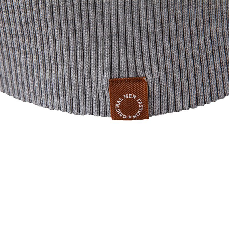 AMI Вышивка Осень/Зима 2025 Европейский размер V-образный вырез Свитер-жилет с косичками для мужского делового свитера