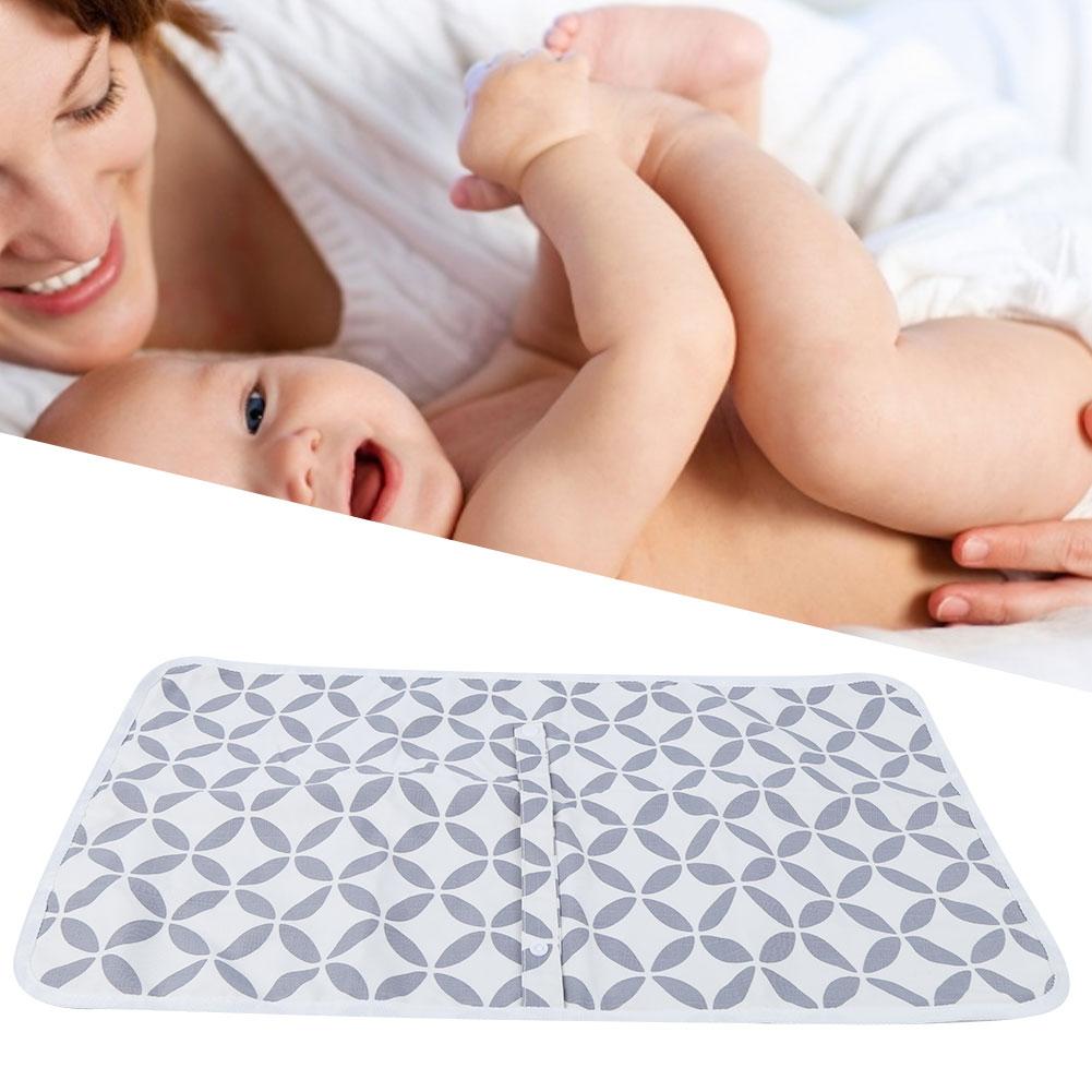 Baby Diaper Changing Mat Pad Waterproof Infant Portable Travel Bed Diaper Cover MattressWhite