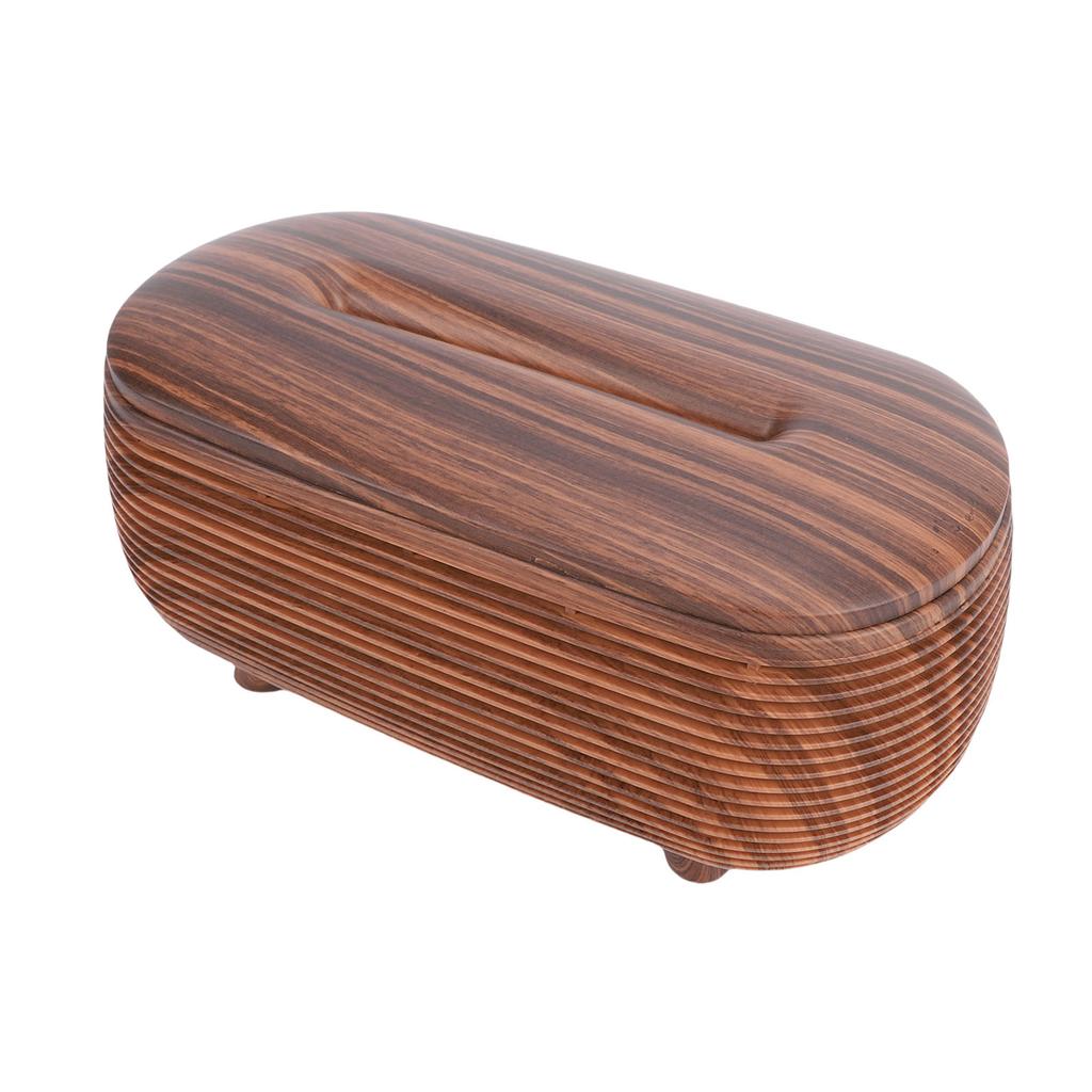 Wood Grain Essential Oil Diffuser 3 Timer Settings Aromatherapy Humidifier with LED Lights Remote Control Dry Burn  
