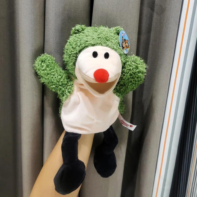 30cm Cute Legged Animal Hand Puppet Plush Toys Wolf Lion Panda Raccoon Hand Puppets Educational Story Doll Toy Christmas Gift