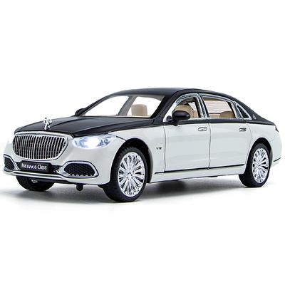 1/24 Benz Maybach S680 Модель автомобиля из сплава, литая металлическая игрушка, транспортные средства, модель автомобиля, высокая симуляция, звук и свет, детский подарок