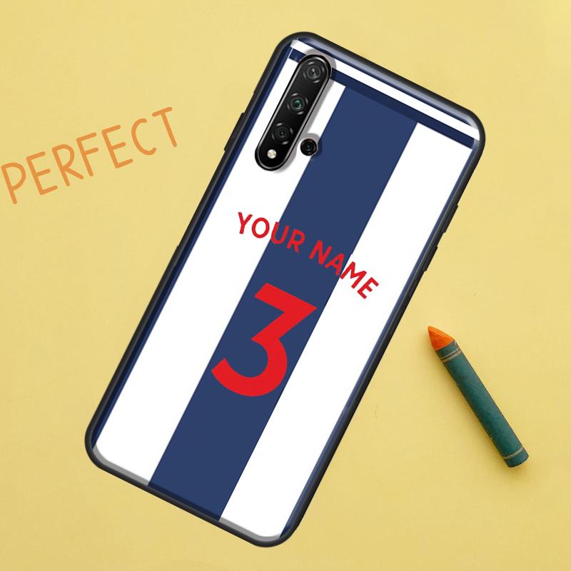Персонализированный чехол с футбольным номером и именем для Huawei Nova 9 10 SE 11i 8i 7i 3i Nova 5T Y60 Y61 Y70 Y90 P20 P30 P40 Lite P60 Pro