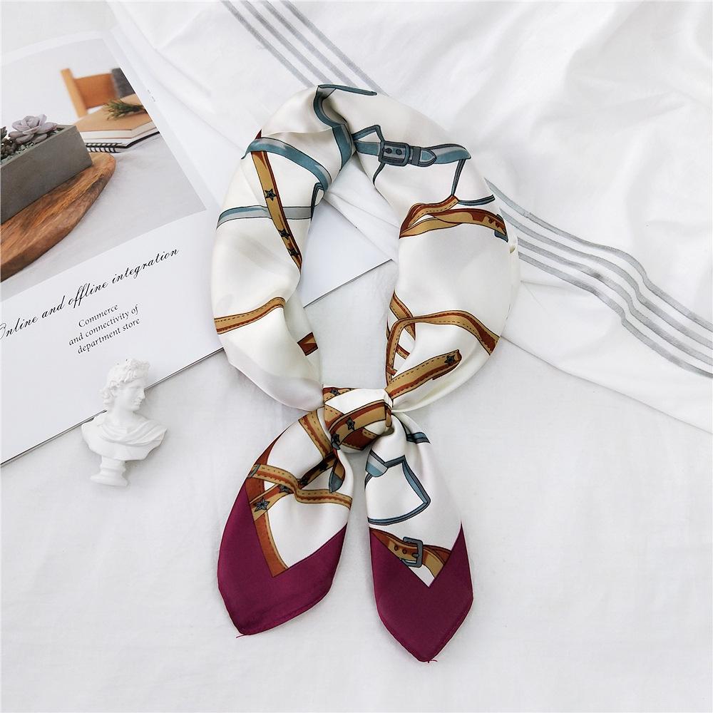Fashion Decoration Scarf Hairband Tie Hair 70 Small Square Scarf Silk Scarf Women'S Spring And Autumn Versatile Small Scarf Professional Scarf