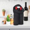 2-Pack Insulated Rubber Wine Bottle Covers with Carry Handles - Multi-Color Options, Convenient and Practical for  Home
