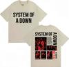 Футболки Rock Band System of A Down Унисекс Женские Винтажные Альтернативная Металлическая Музыка Футболки Унисекс Женские Хлопок Оверсайз Мужская Футболка