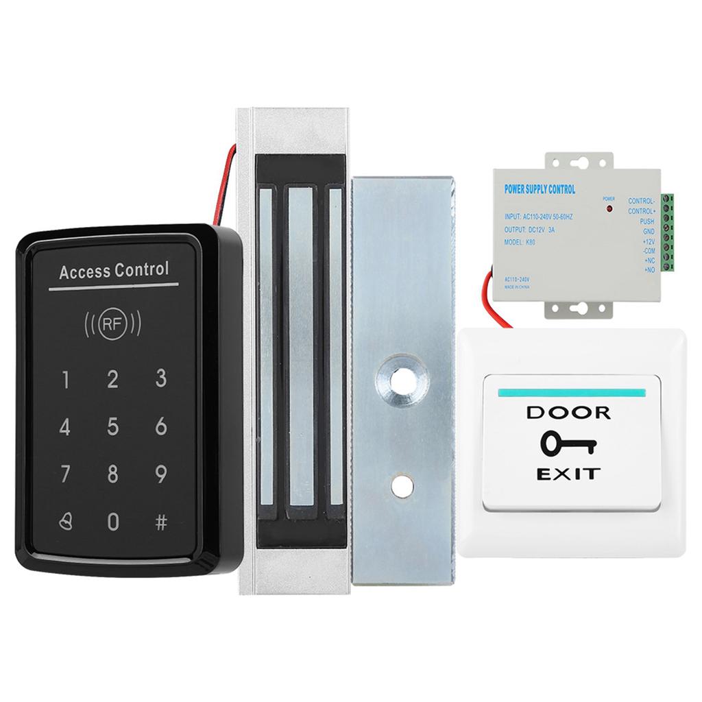 RFID 125KHz Card Reader Password Access Control System 180KG Electromagnetic Lock