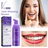 Teeth Whitening Mousse V34 Colour Dental Enamel Care Deep Cleansing Stains Melanin Removal Tooth Bleaching Foam Toothpaste 50ml
